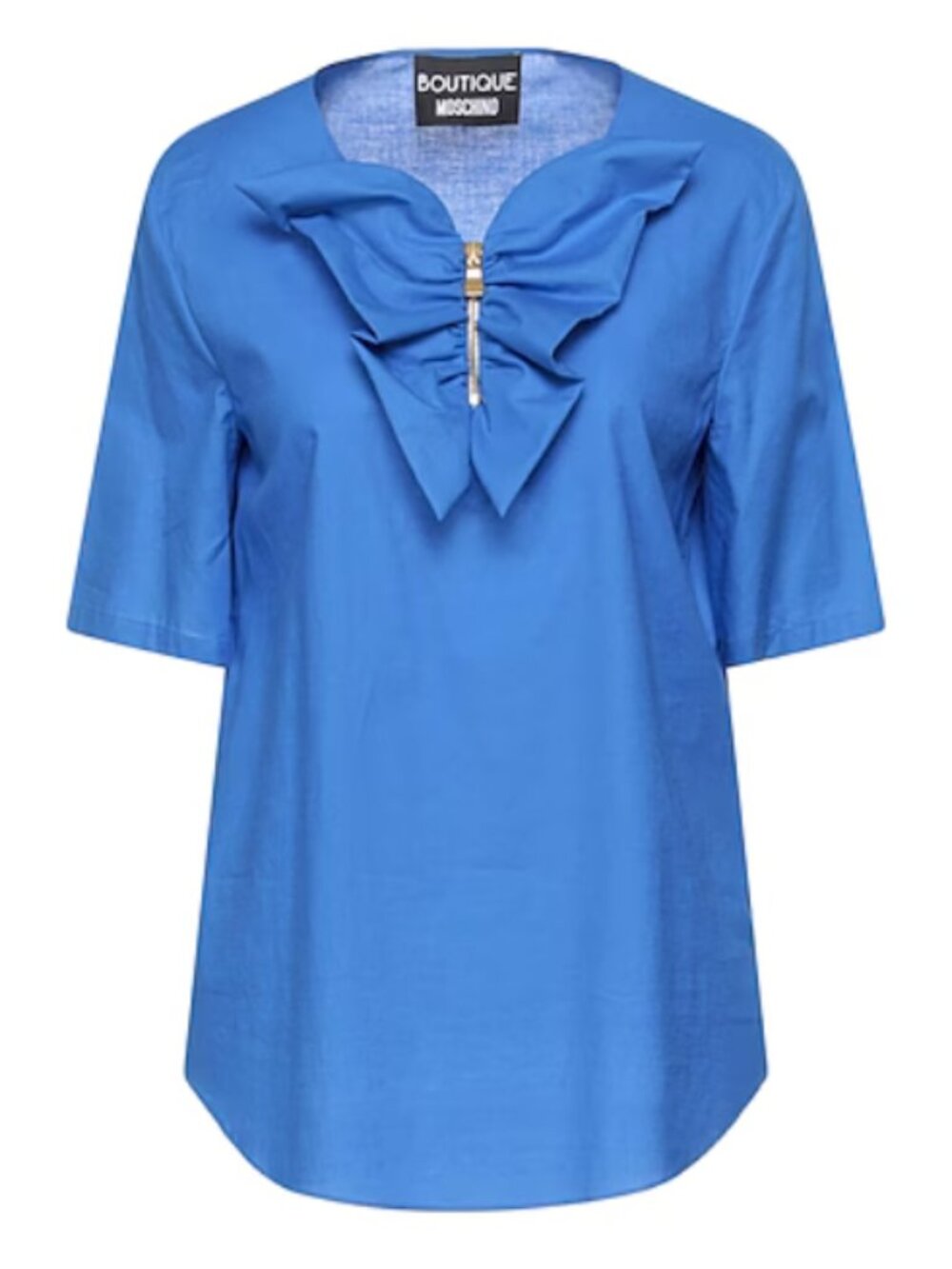 BOUTIQUE MOSCHINO Women's Blouse Bow Cotton Size 12